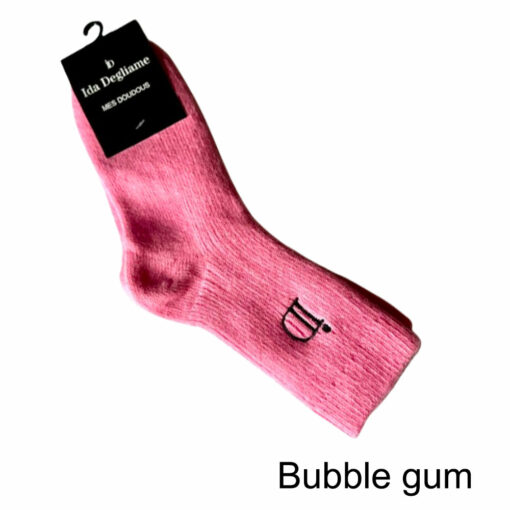 les chaussettes mes doudous IDA DEGLIAME se décline coloris bubble gum