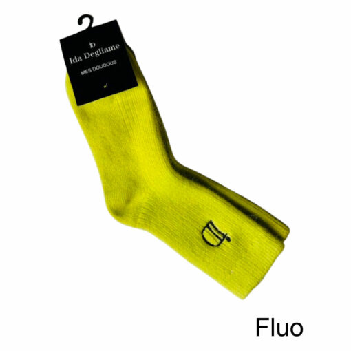 les chaussettes mes doudous IDA DEGLIAME se décline en fluo