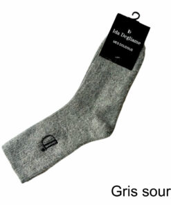 les chaussettes mes doudous IDA DEGLIAME se décline en gris souris