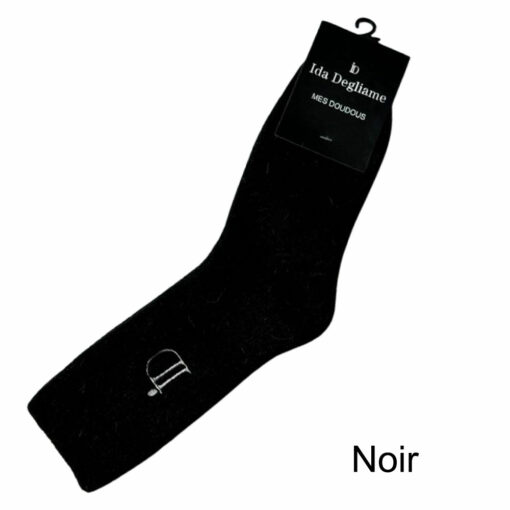 les chaussettes mes doudous IDA DEGLIAME se décline en noir