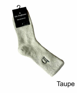 les chaussettes mes doudous IDA DEGLIAME se décline en taupe