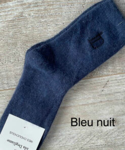 Les chaussettes mes chouchous IDA DEGLIAME existent en bleu nuit